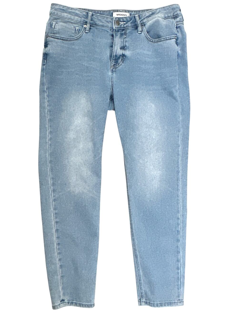 Vigoss Marley Skinny Ankle Jeans Womens Size 32 Light Wash Stretch